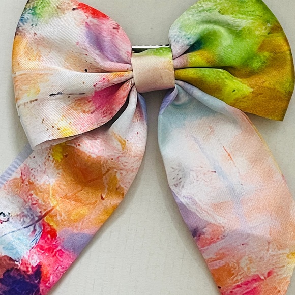 Accessories - Satin pigtail bow clip